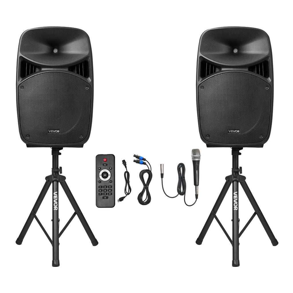 Portable PA System with Dual Speakers and Microphone J1875