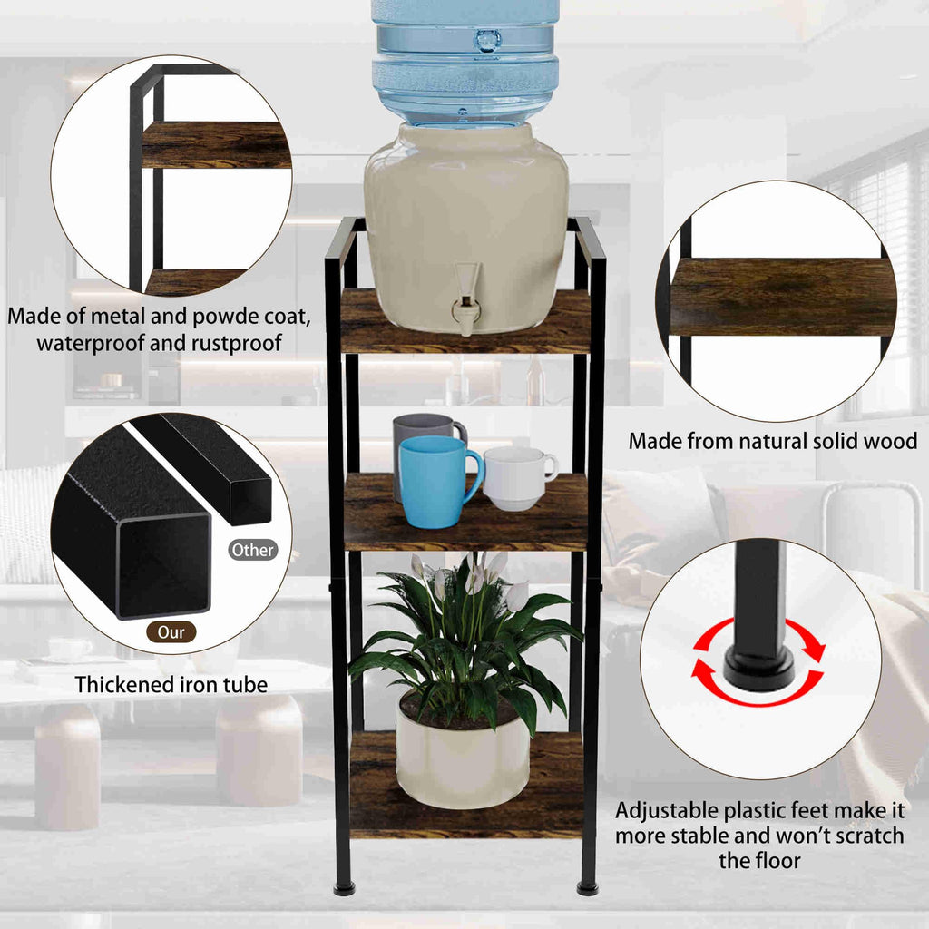 5 Gallon 3-Tier Metal Water Dispenser Stand K774773