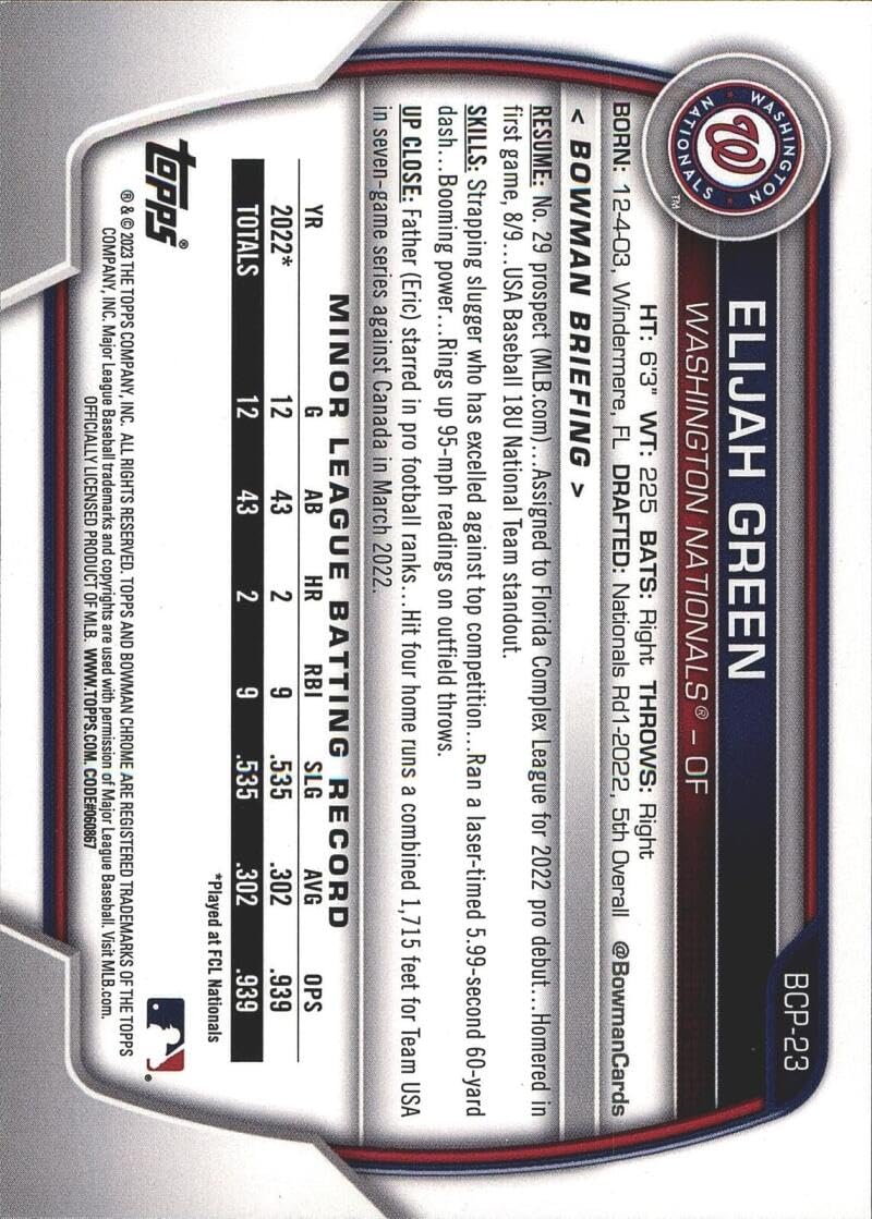 Baseball Card N2396