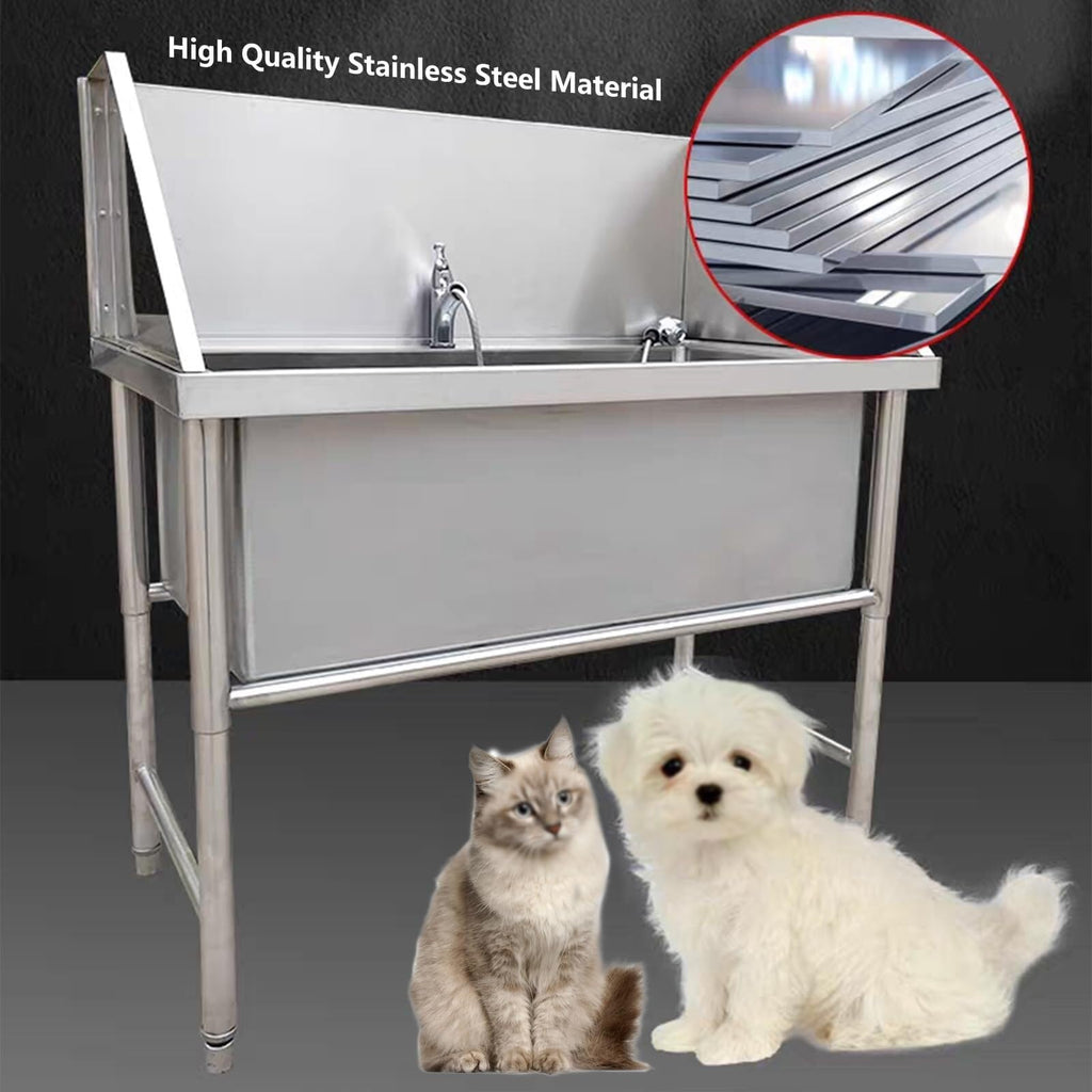 Stainless Steel Pet Grooming Bath Tub Y6327