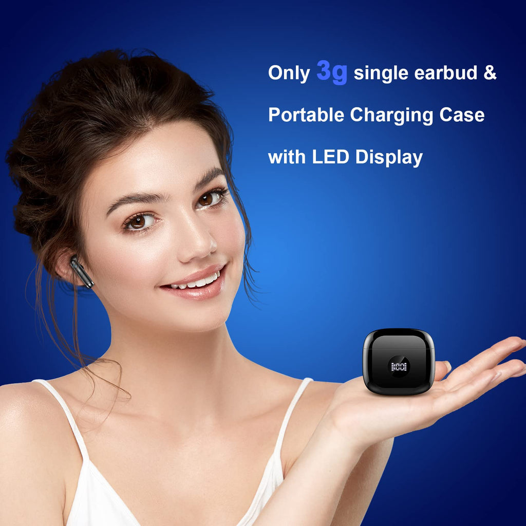 Black and Purple Wireless Earbuds D7513