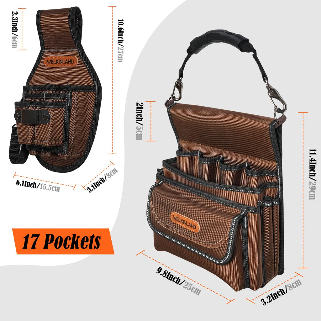 7-Pocket & 10-Pocket Tool Belt Pouches Set M5278