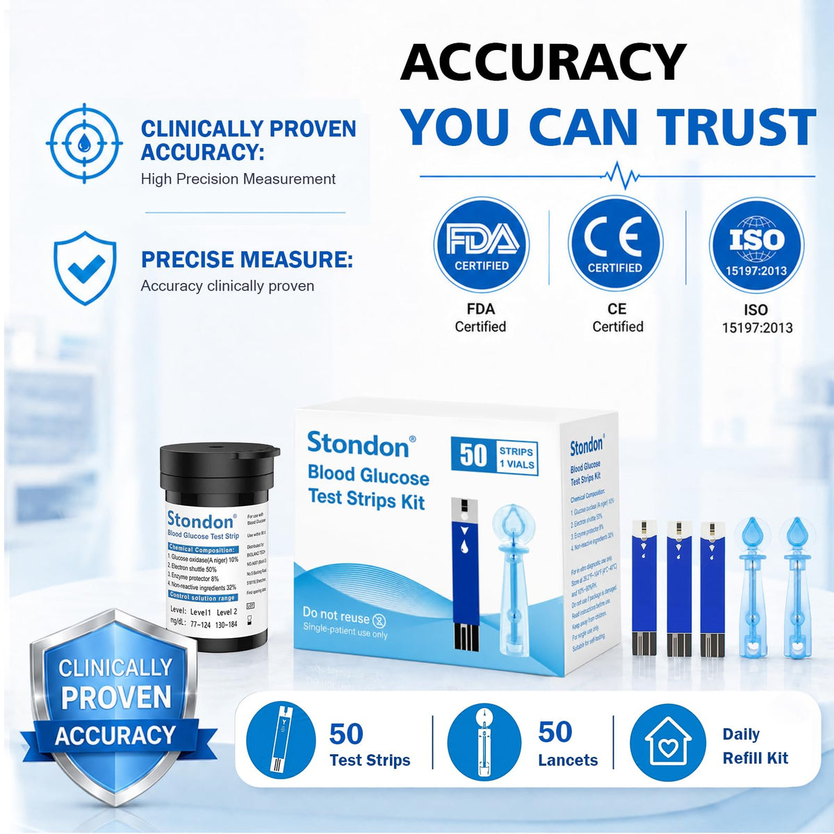 Test Strips and Lancets 50 Count H5616