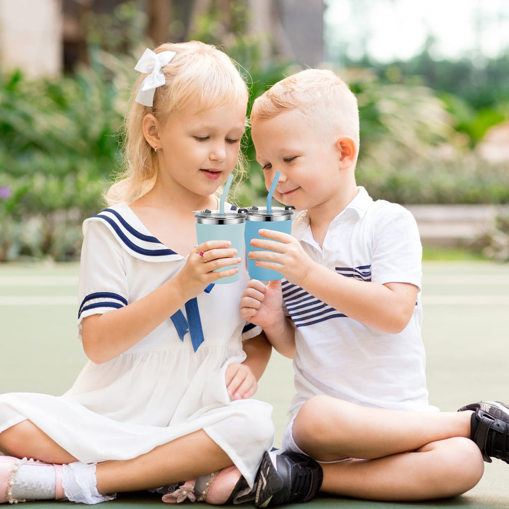 Stainless Steel Kids Cups with Lids, 12oz Spill Proof, 2 Pack T65750