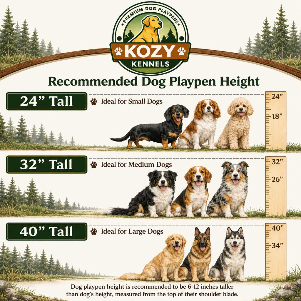 24 inch 16 Panels Heavy Duty Metal Portable Pet Playpen with Gate D950