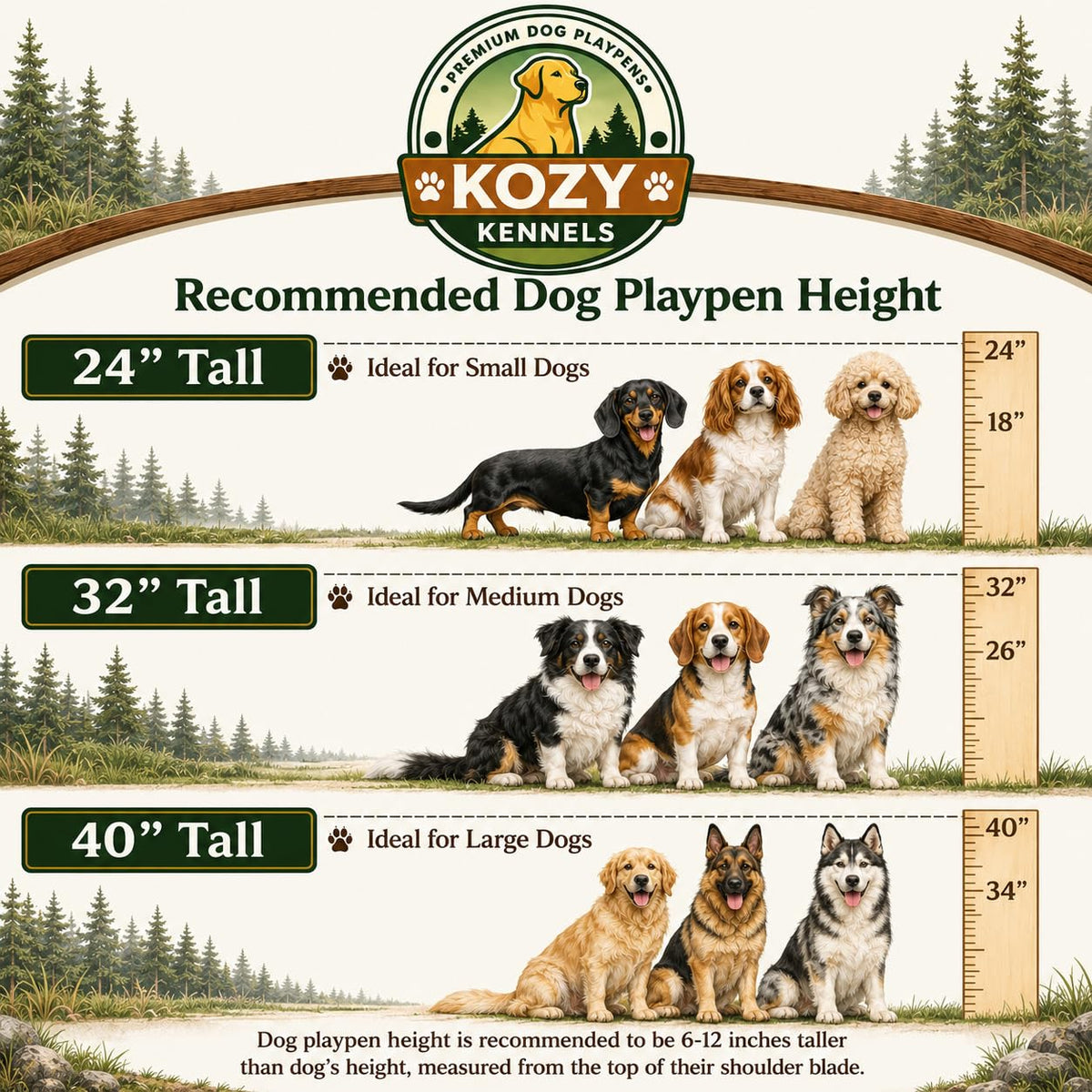 24 inch 16 Panels Heavy Duty Metal Portable Pet Playpen with Gate D950