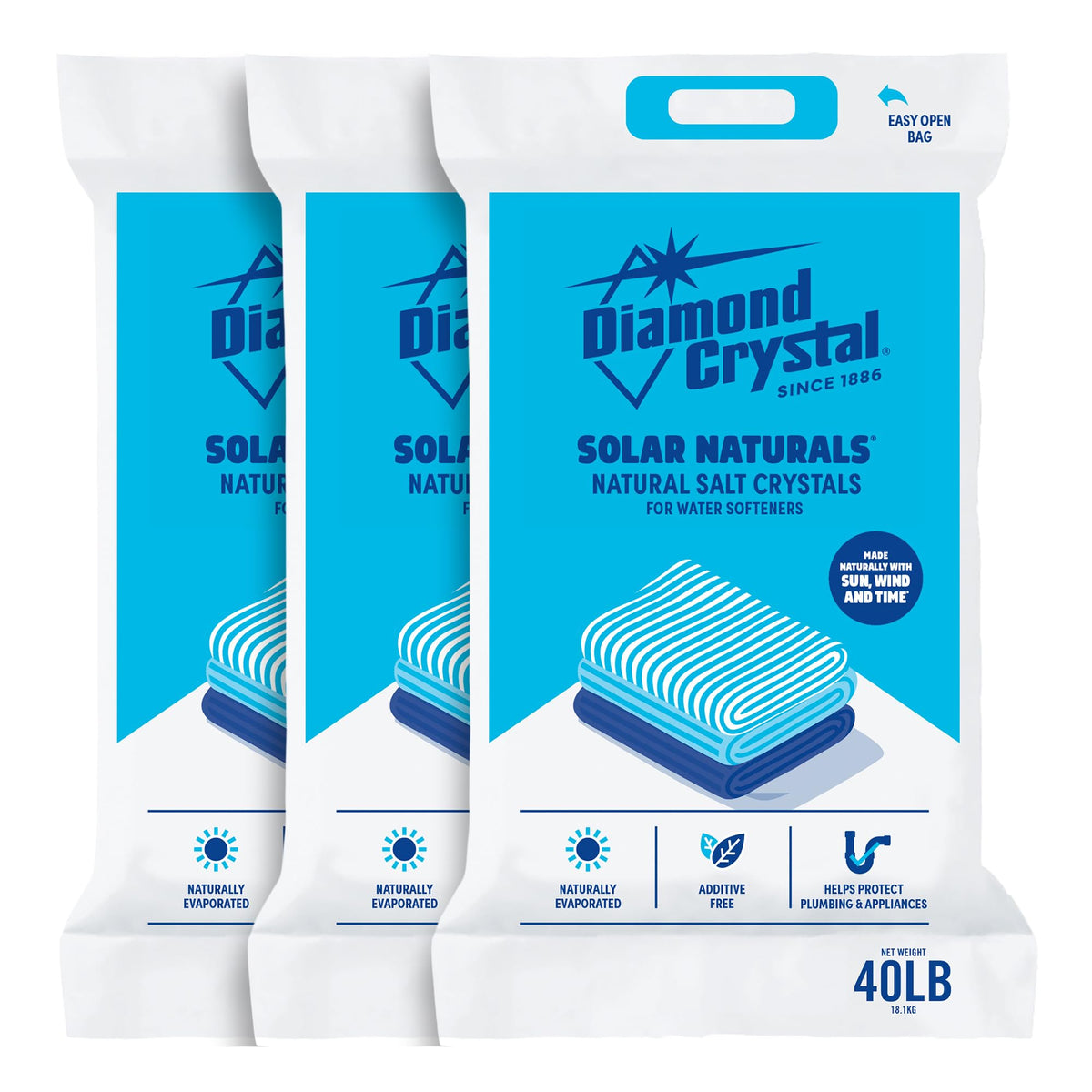 Solar Water Softener Salt 3 Pack 40 lbs U44466