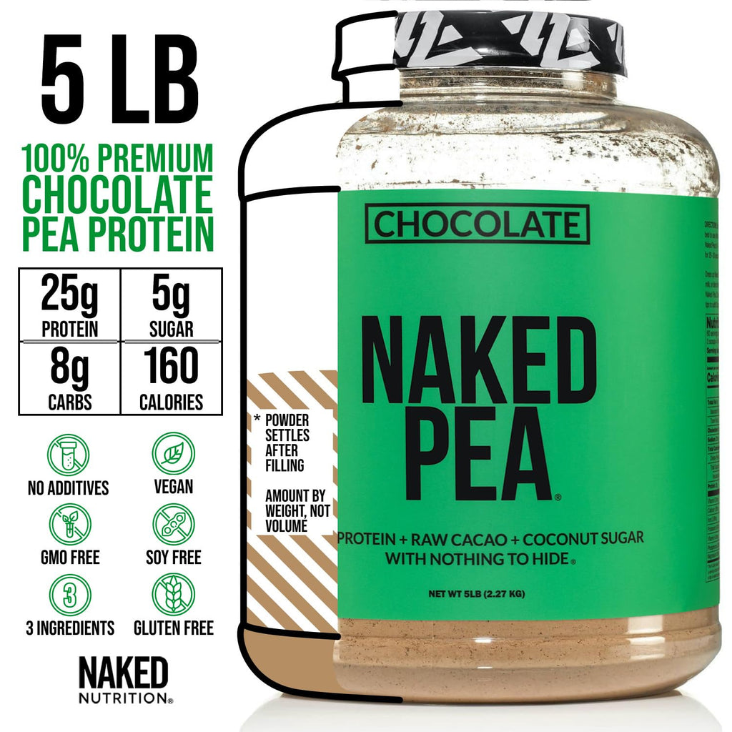 Chocolate Pea Protein Isolate 5LB and Micronized Creatine Monohydrate 500g Vegan Non-GMO P520883