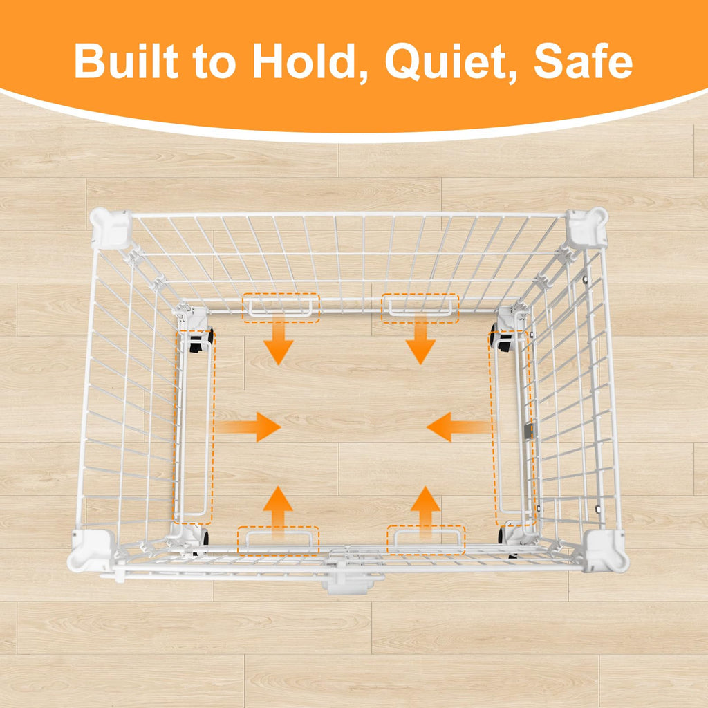 24 Inch White Puppy Crate X559