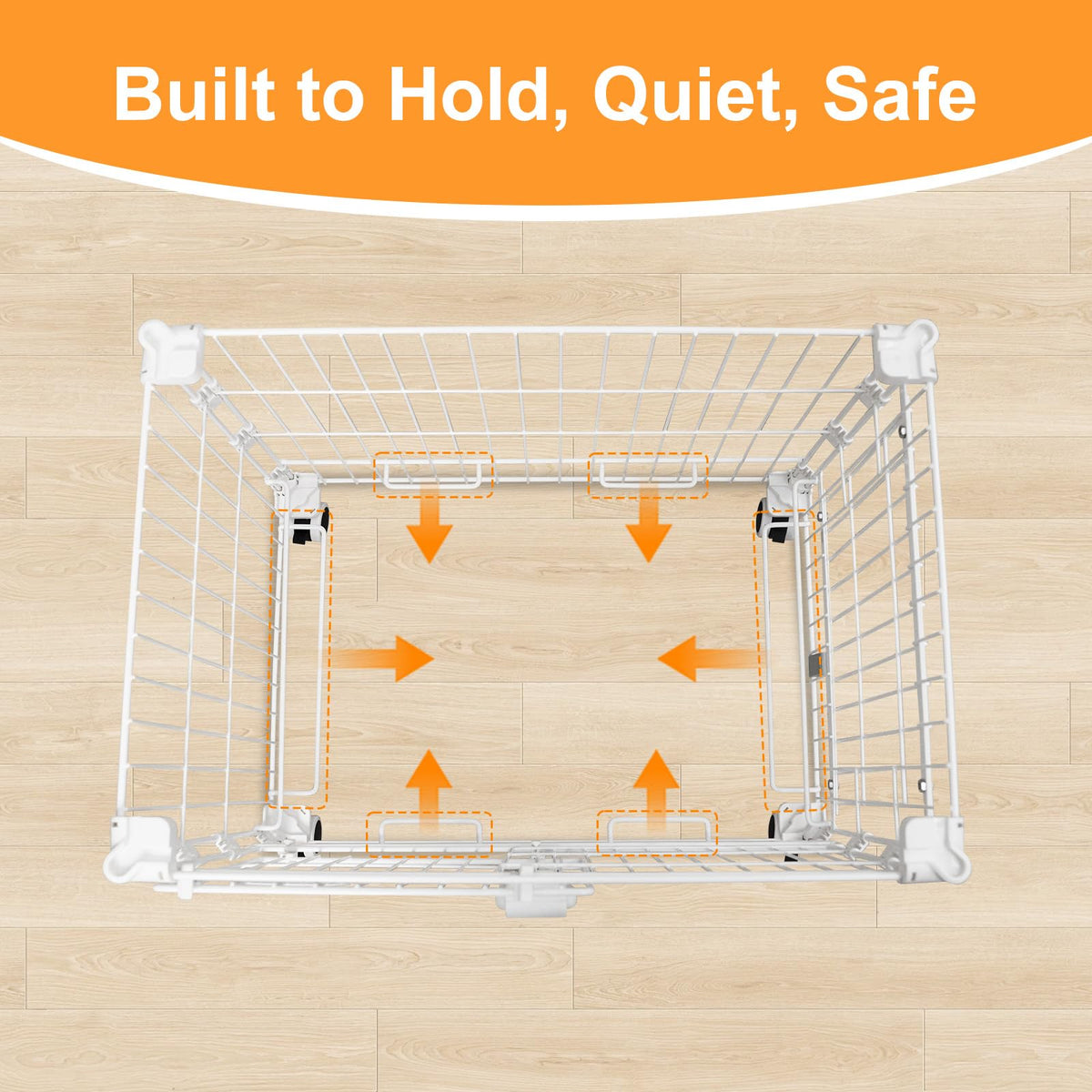 24 Inch White Puppy Crate X559