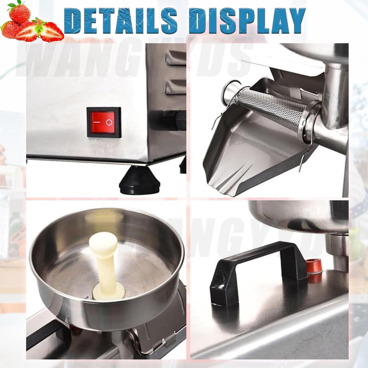 450W Stainless Steel Tomato Strainer W8307