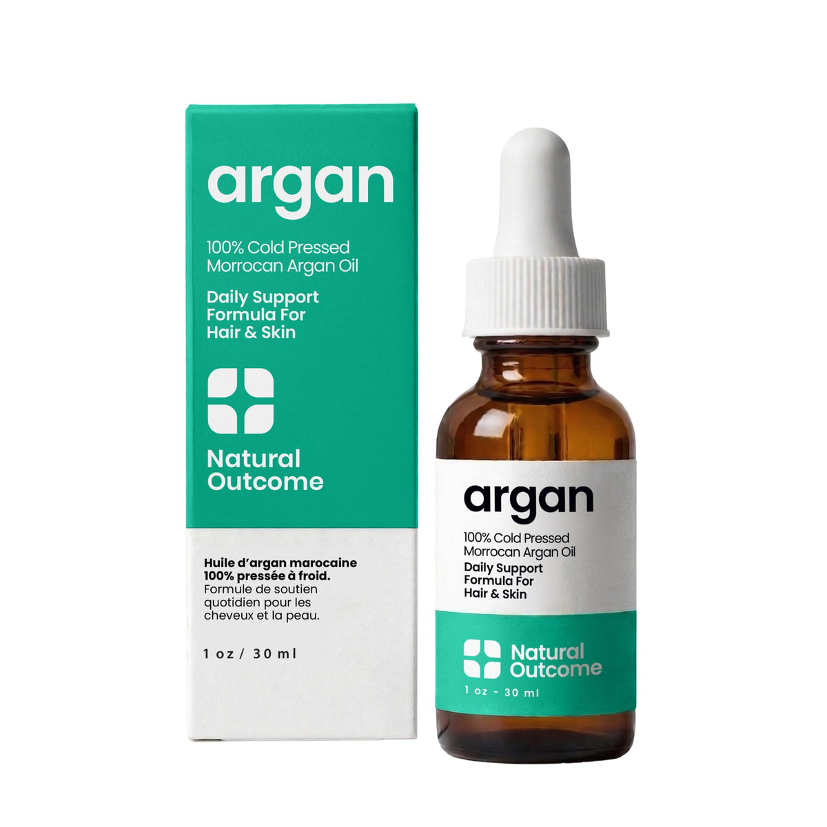 Argan Oil 100% Pure Moroccan Cold-Pressed Face, Body and Hair Oil 1 oz N42058