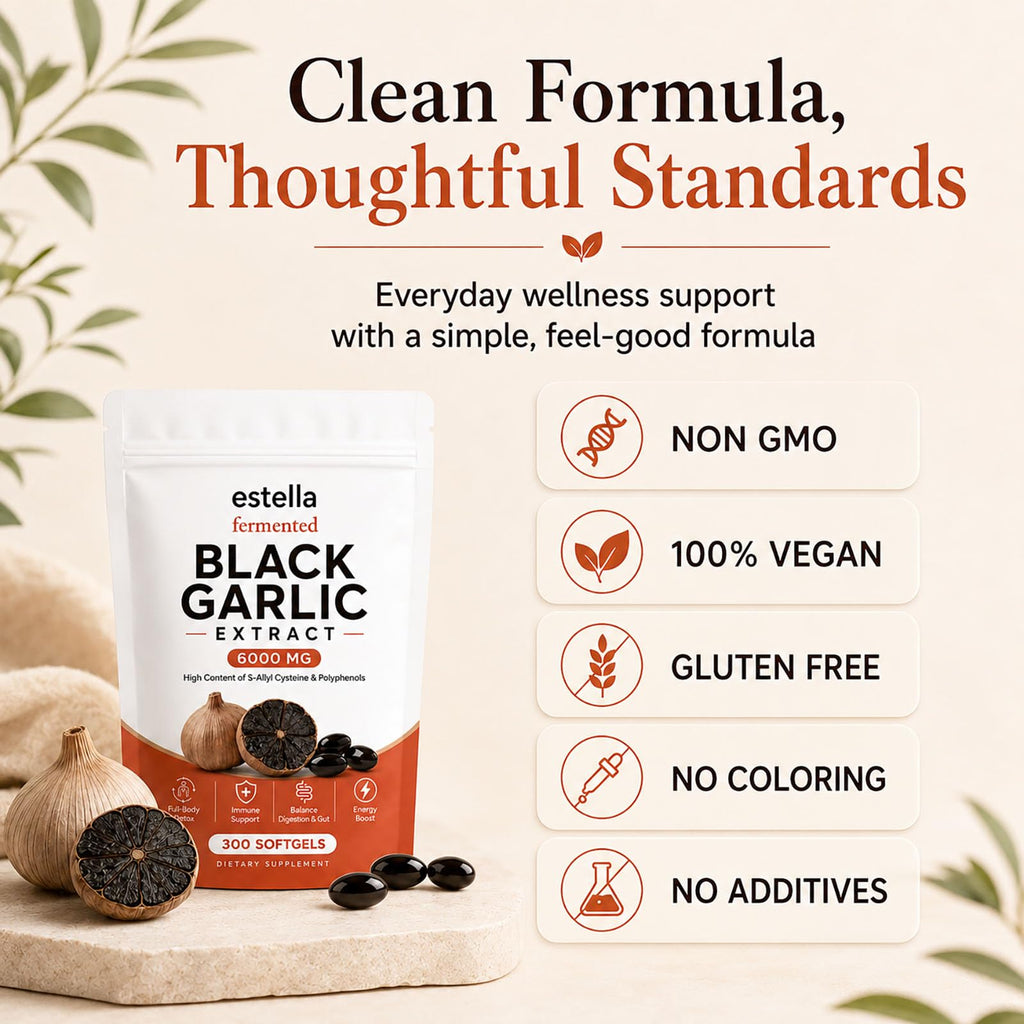 Fermented Black Garlic Extract Softgels, Vegan, Non-GMO, 300 Count L19569