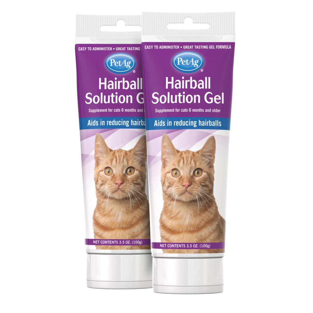 Hairball Solution Gel Supplement for Cats 3.5 oz Pack of 2 M963