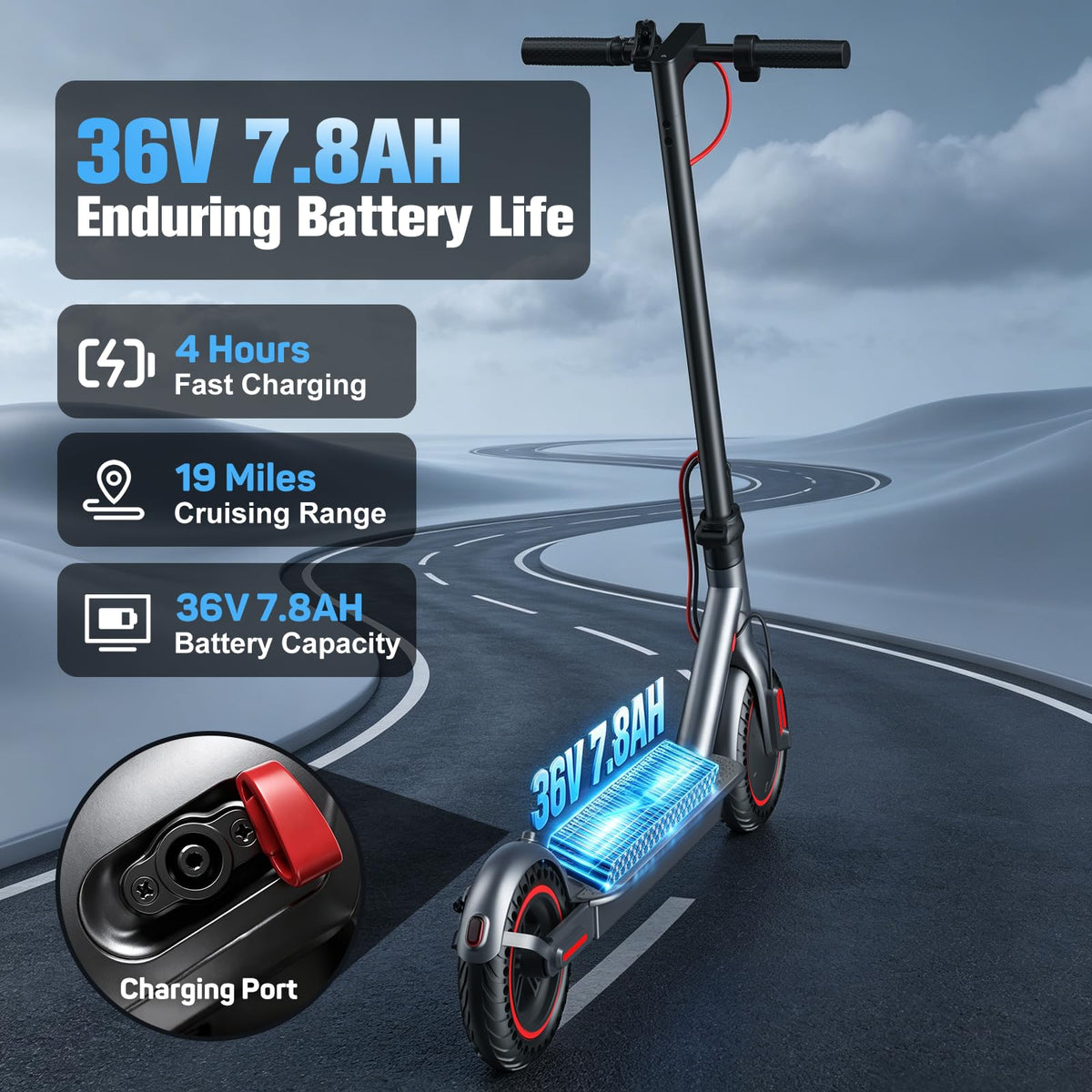 Electric Scooter 500W Motor 8.5'' Tire Z844964