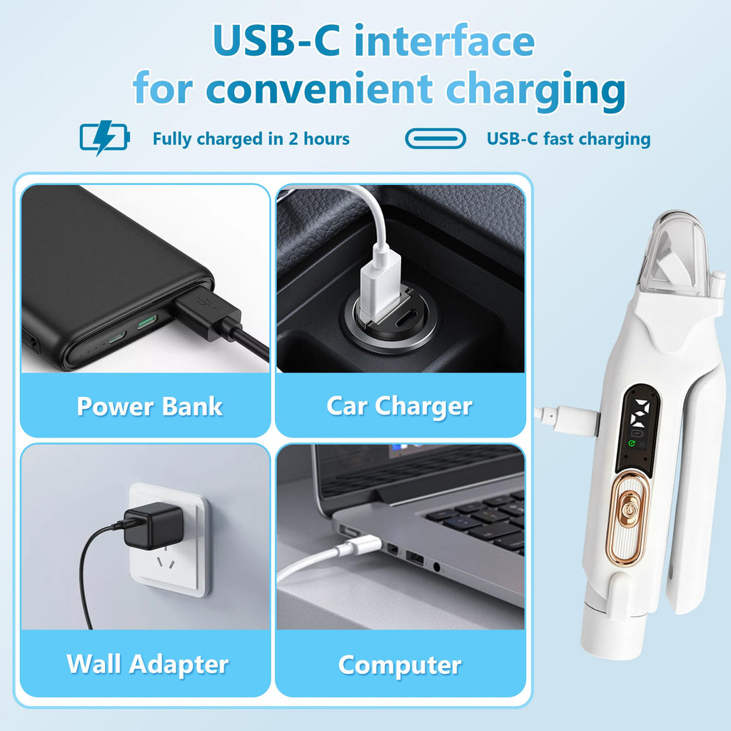 2-in-1 Quiet Electric Pet Nail Clipper & Grinder with Light M533775