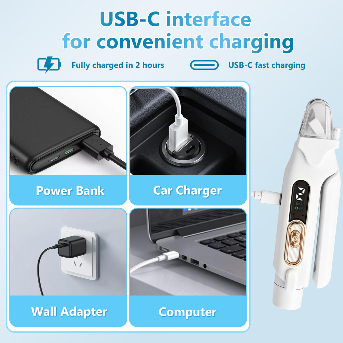2-in-1 Quiet Electric Pet Nail Clipper & Grinder with Light M533775