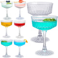 Crystal Coupe Glasses Set of 6, 6.8oz Cocktail Glasses W898