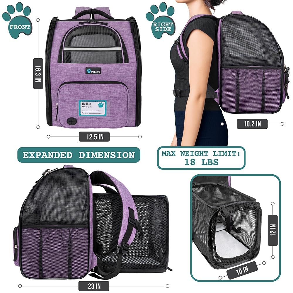 Expandable Dog Cat Backpack Carrier D319889