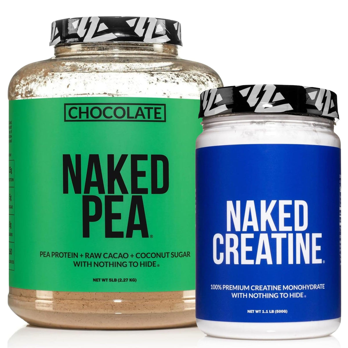 Chocolate Pea Protein Isolate 5LB and Micronized Creatine Monohydrate 500g Vegan Non-GMO P520883