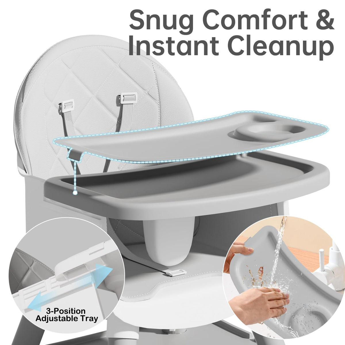 6-in-1 Convertible Baby Highchair A5385