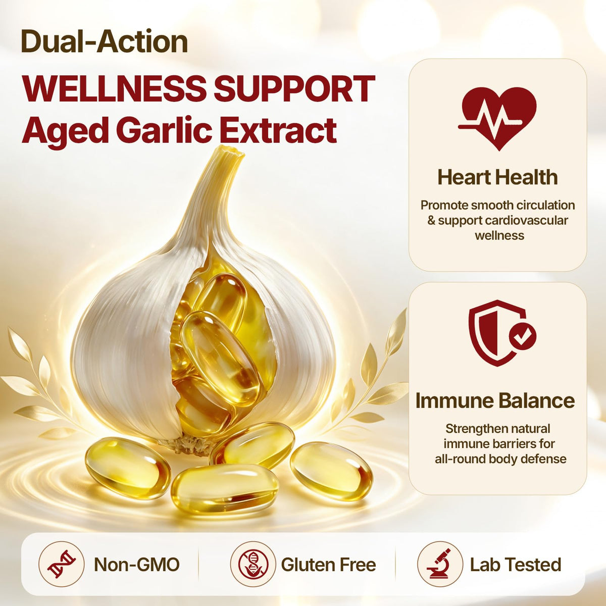 Odorless Garlic Supplement 300 Capsules D463518