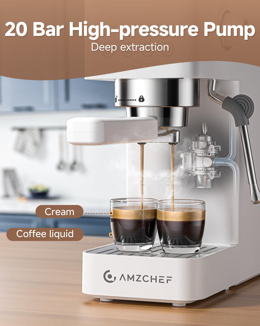 Compact 20 Bar Espresso Machine T4542