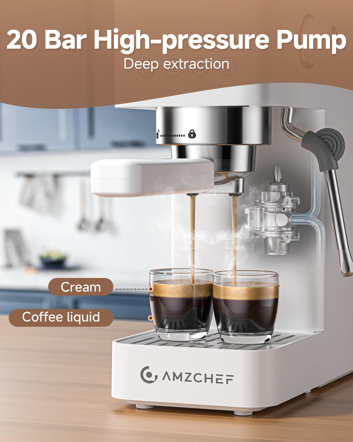 Compact 20 Bar Espresso Machine T4542
