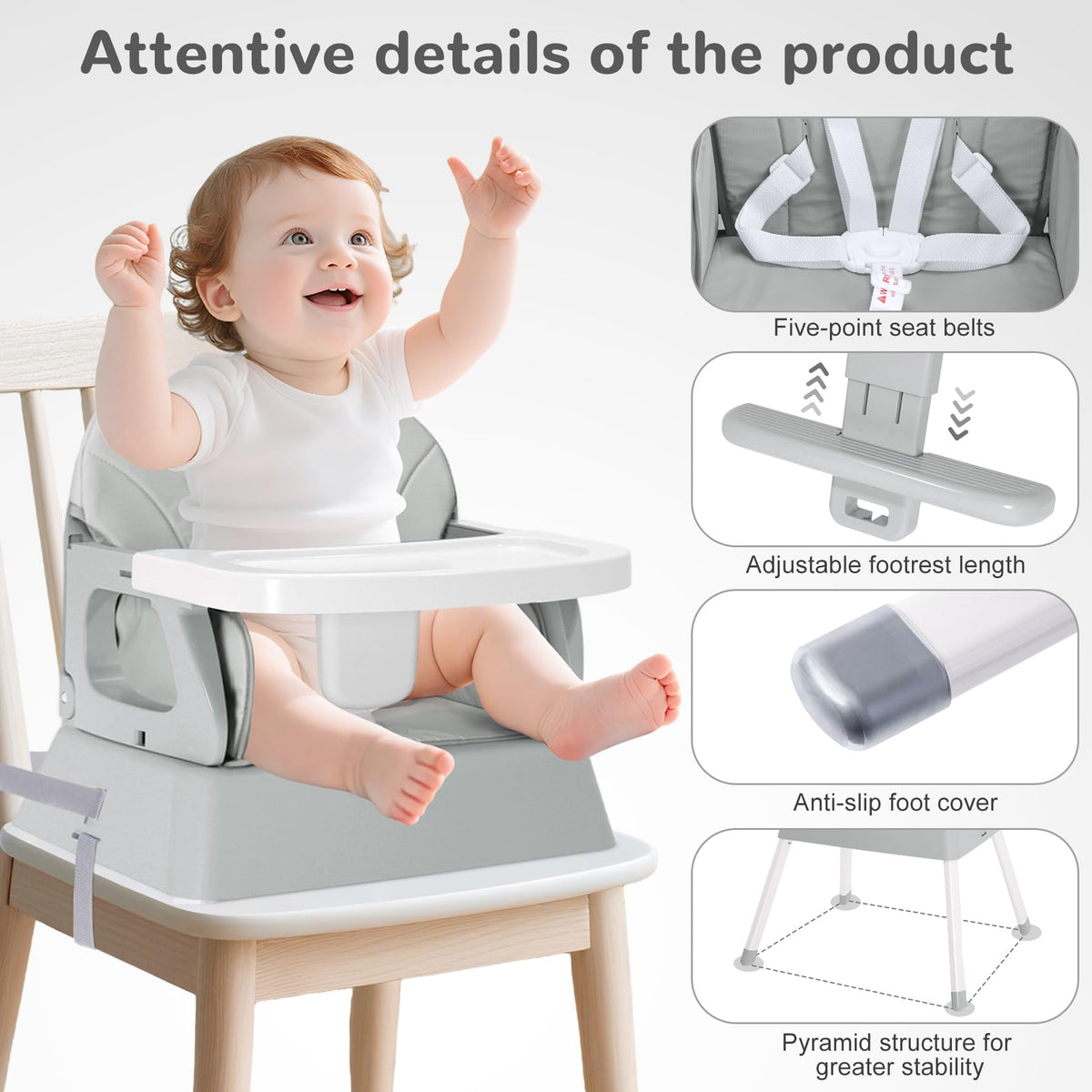 4 in 1 Portable Convertible High Chair O90941