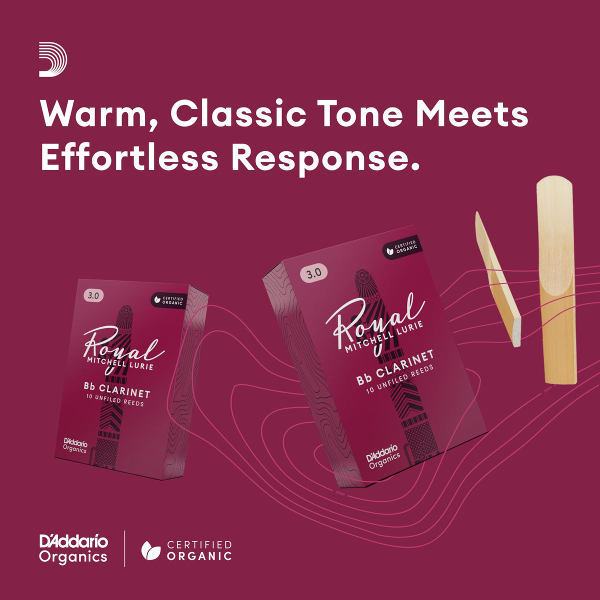 Bb Clarinet Reeds Strength 3.0, 10-Pack R5209