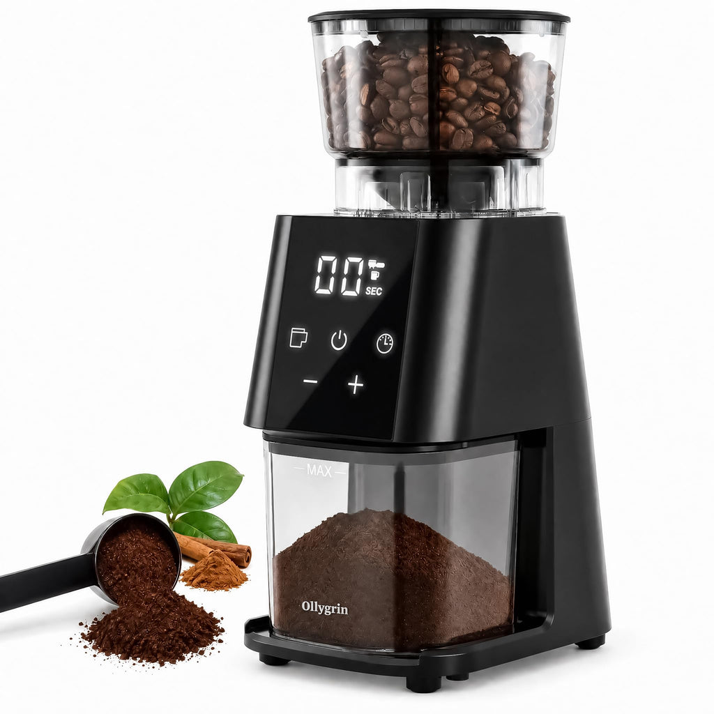 Electric Conical Burr Coffee Grinder, 30 Grind Settings, Black V4293