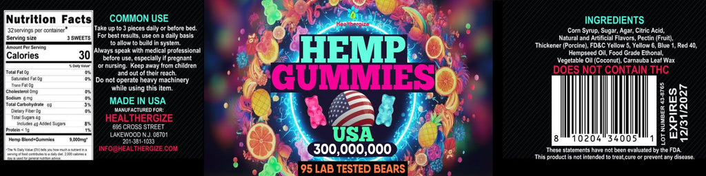 Hemp Gummies 95 Count A55295