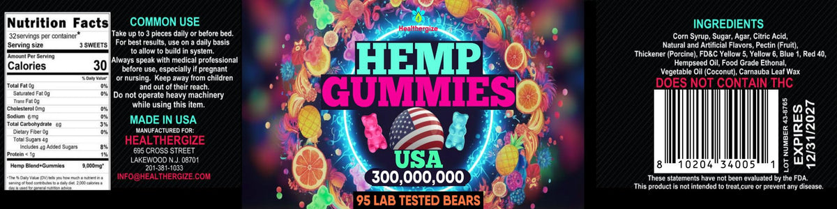 Hemp Gummies 95 Count A55295