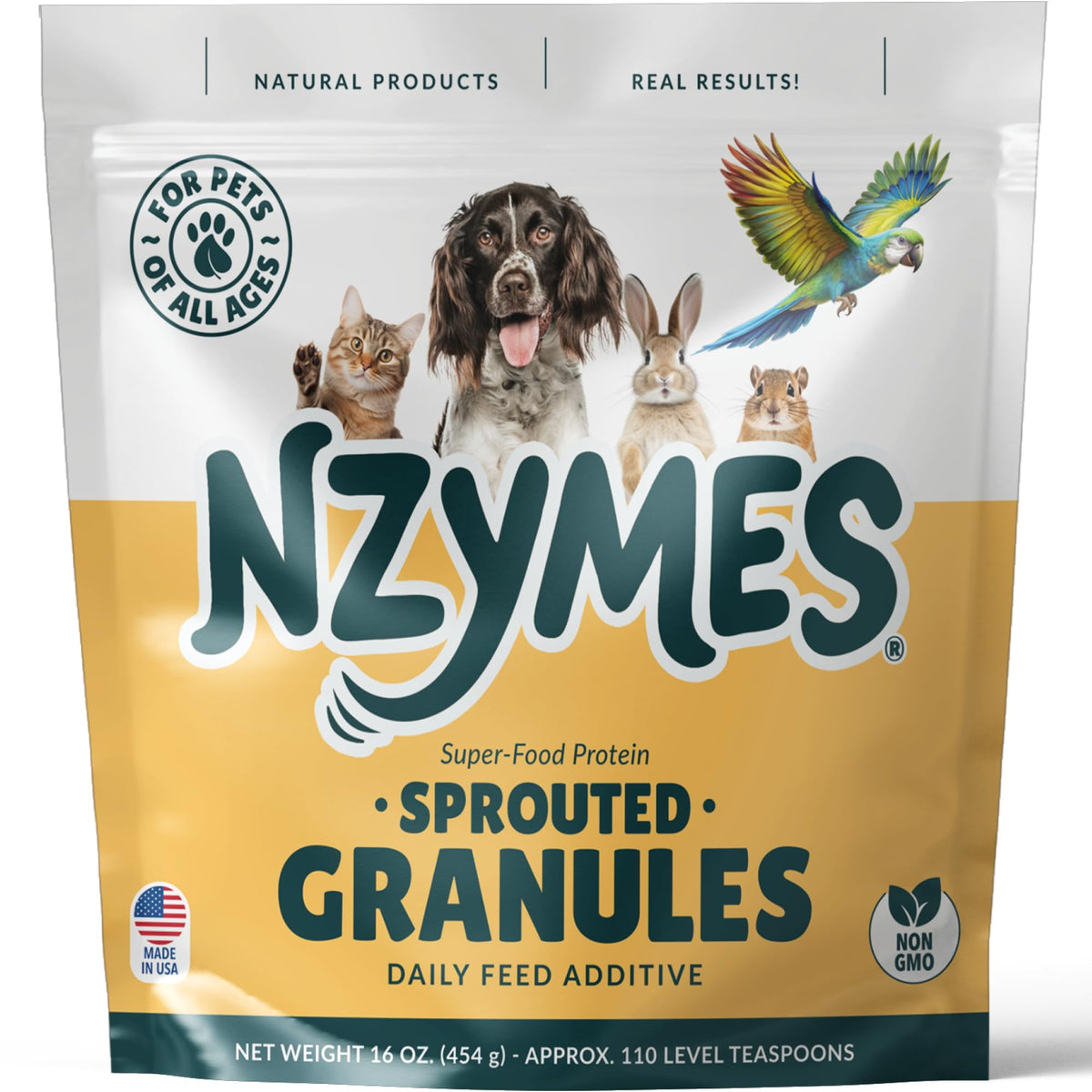 Sprouted Granules Super-Food Topper for Dogs, Cats & Horses, 1 lb P817