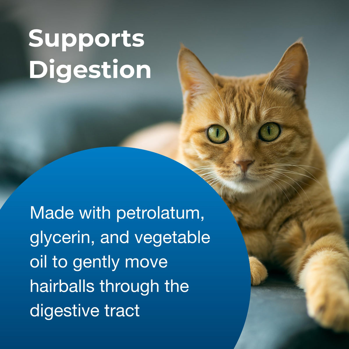 Hairball Solution Gel Supplement for Cats 3.5 oz Pack of 2 M963