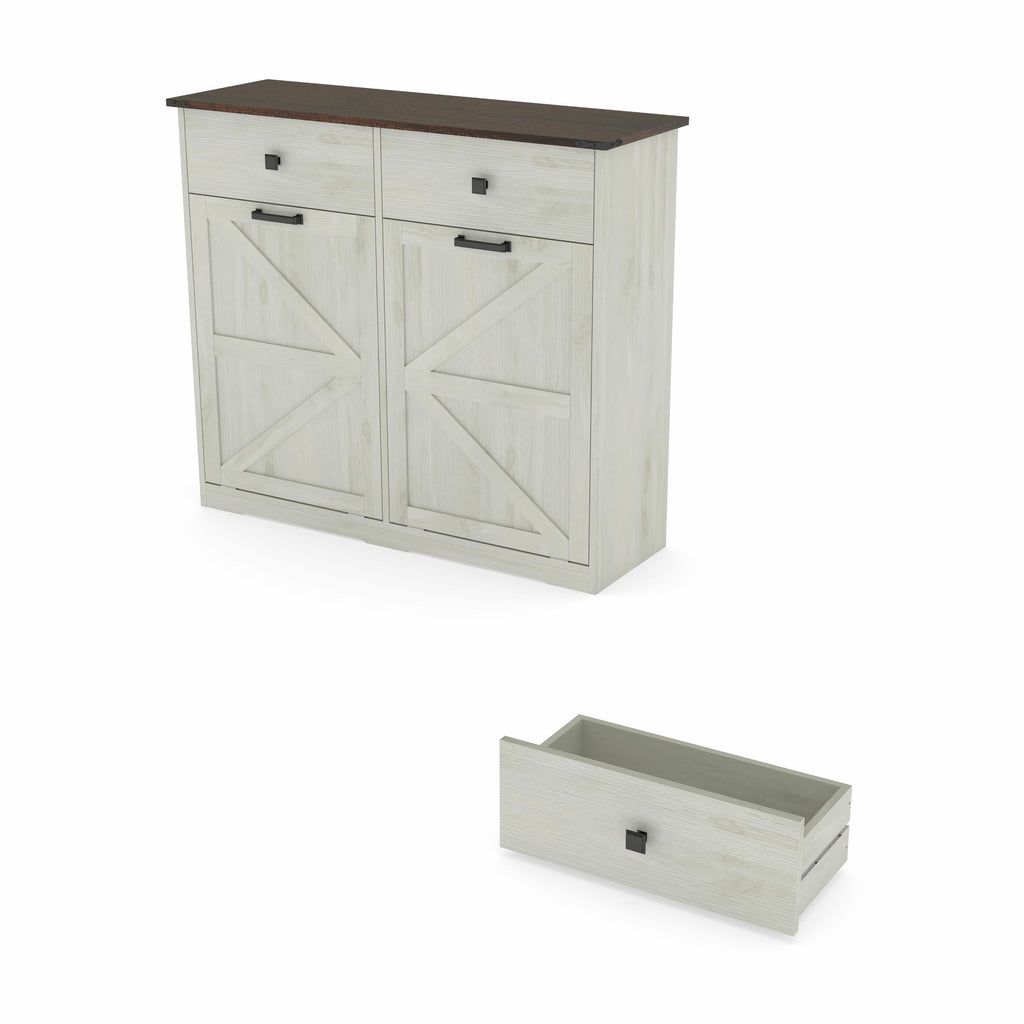 20 Gallon Tilt Out Trash Can Cabinet D743