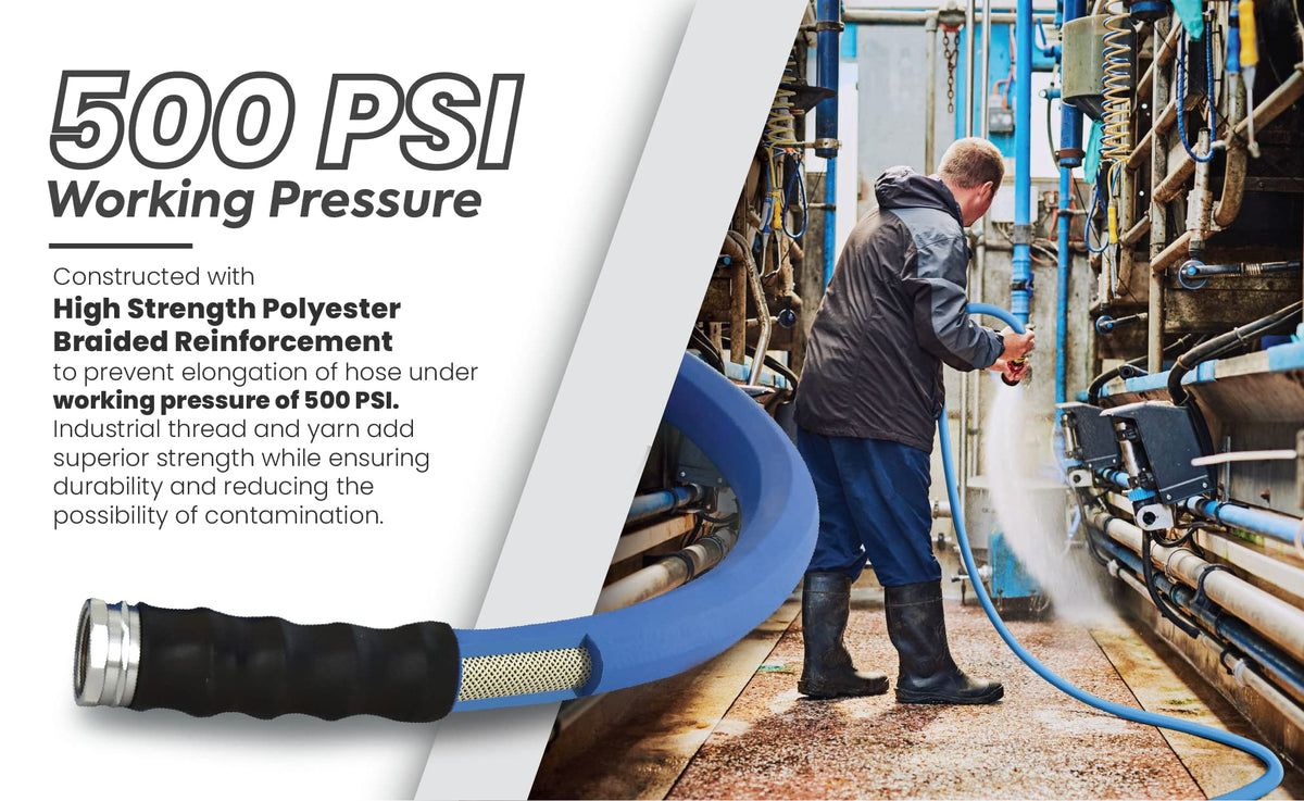 5/8" x 100' Rubber Garden Hose Y424428