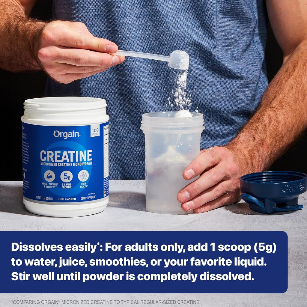 Creatine Monohydrate Powder & Organic Vegan Vanilla Bean Protein Powder Bundle Y176126