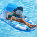 Extra Large Inflatable Pool Lounge Float with Canopy F269419