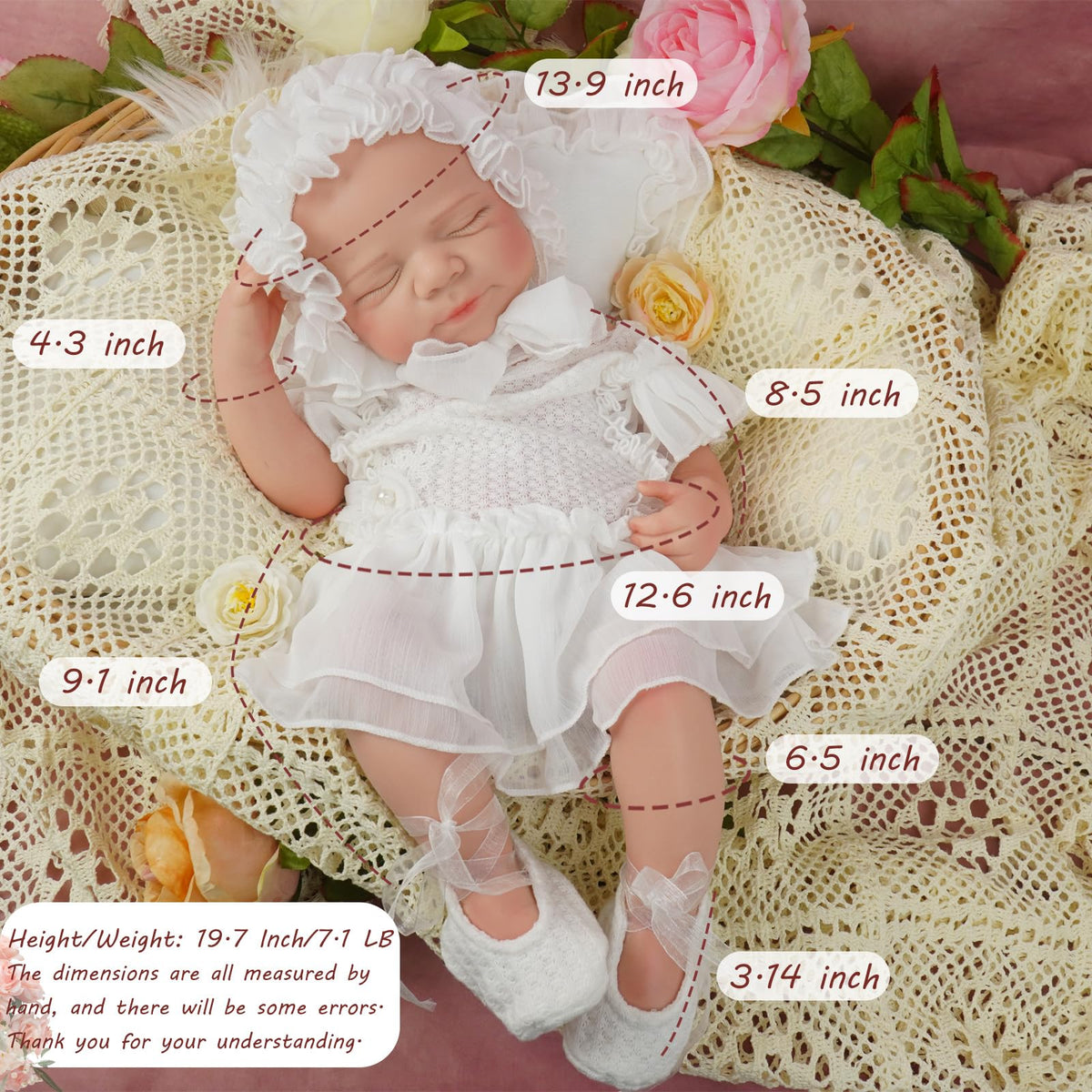 20 Inch Full Silicone Baby Doll C265365