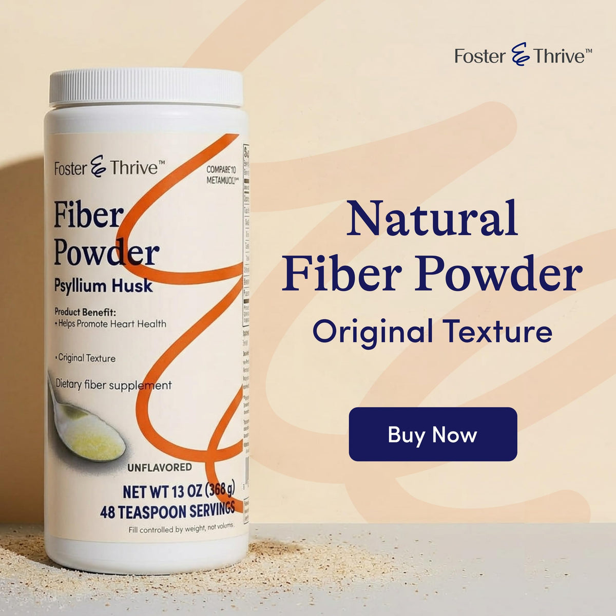 Psyllium Husk Powder Supplement 4-in-1 Fiber S6677