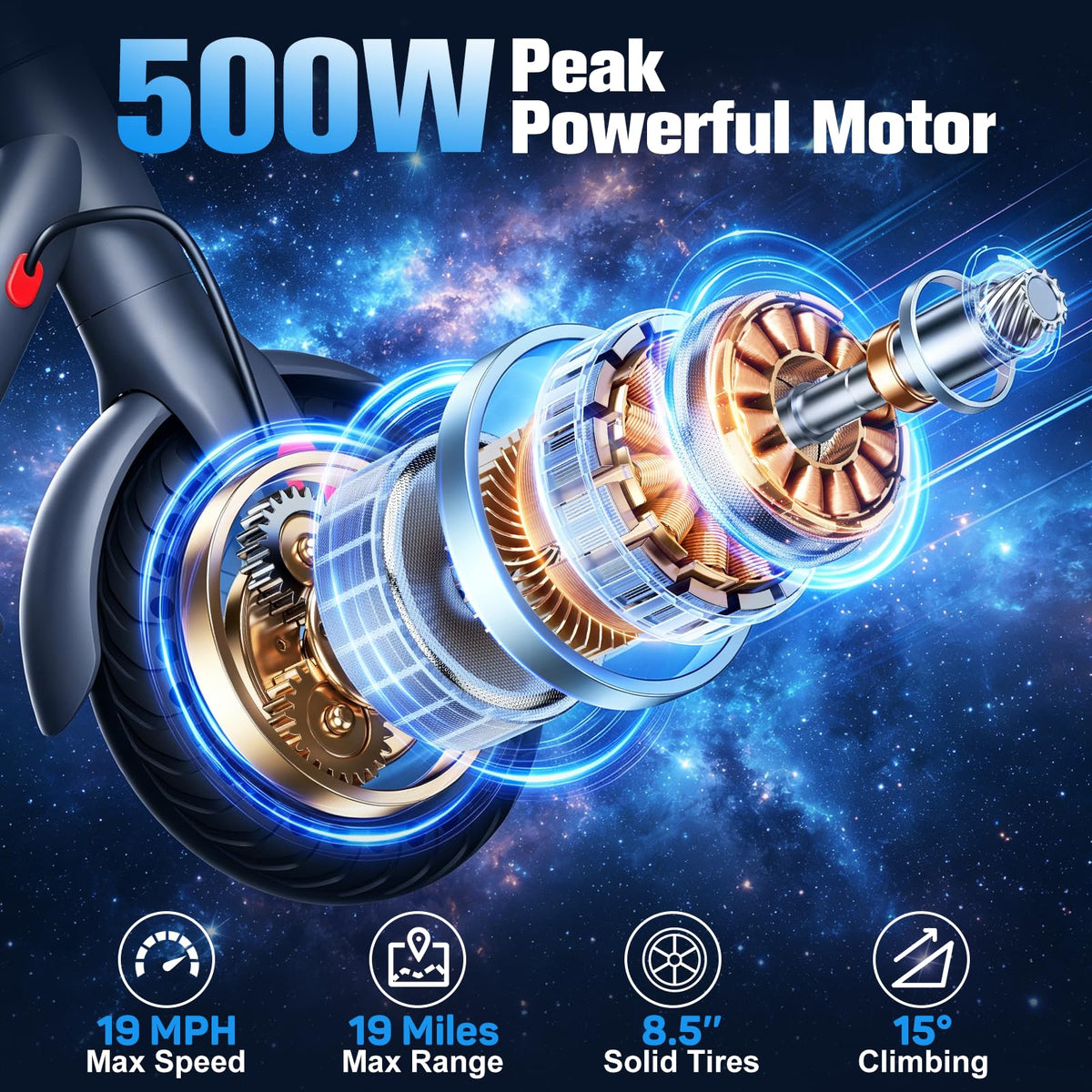 Electric Scooter 500W Motor 8.5'' Tire Z844964
