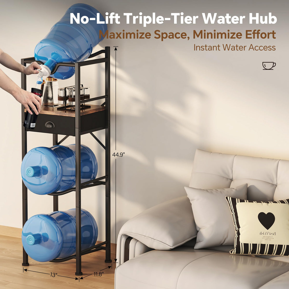 5 Gallon Water Jug Holder with Dispenser Pump R786262