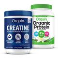 Creatine Monohydrate Powder & Organic Vegan Vanilla Bean Protein Powder Bundle Y176126