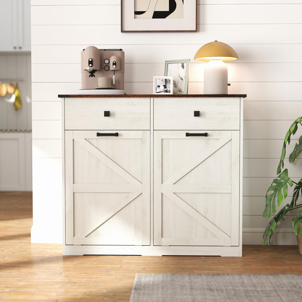 20 Gallon Tilt Out Trash Can Cabinet D743