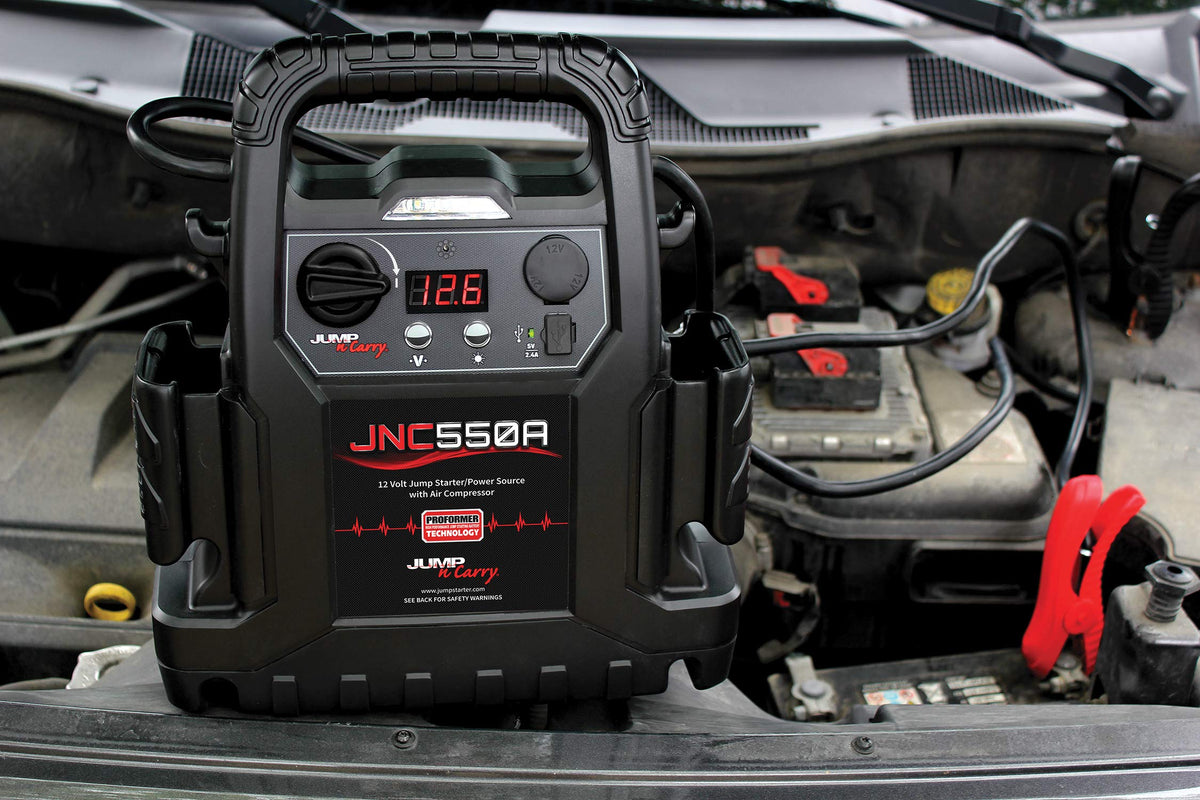 1100 Peak Amp Jump Starter with Air Compressor L525037