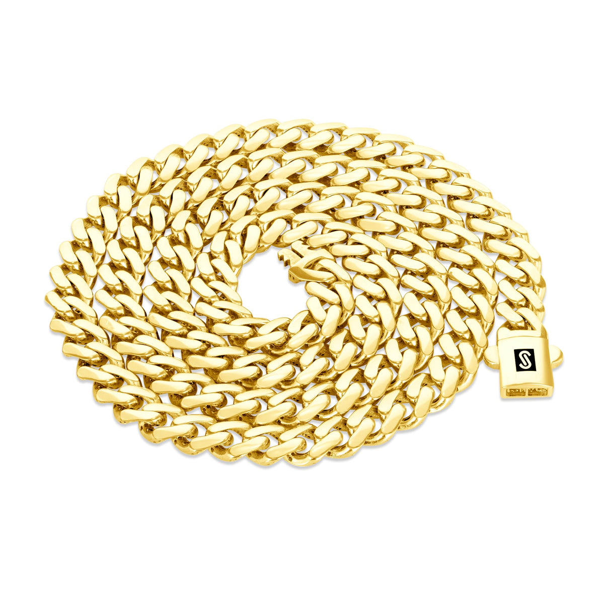 14k Yellow Gold 6mm Cuban Chain Necklace T380404
