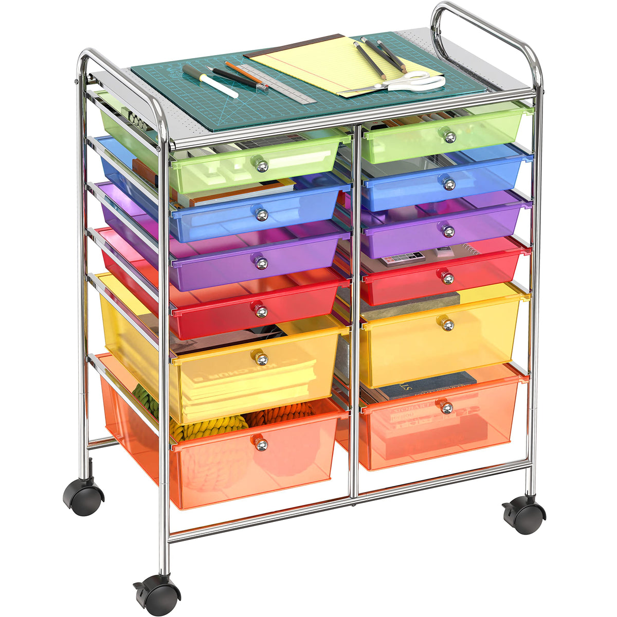 12 Drawers Rolling Utility Cart Organizer S812449