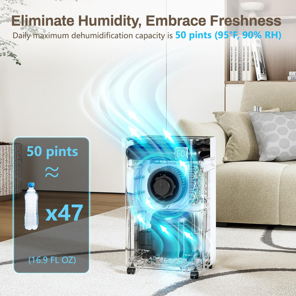 50 Pint Dehumidifier with Drain Hose A353