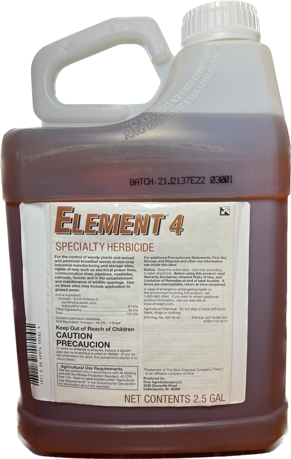 2.5 Gallons Triclopyr 4 Herbicide A525294